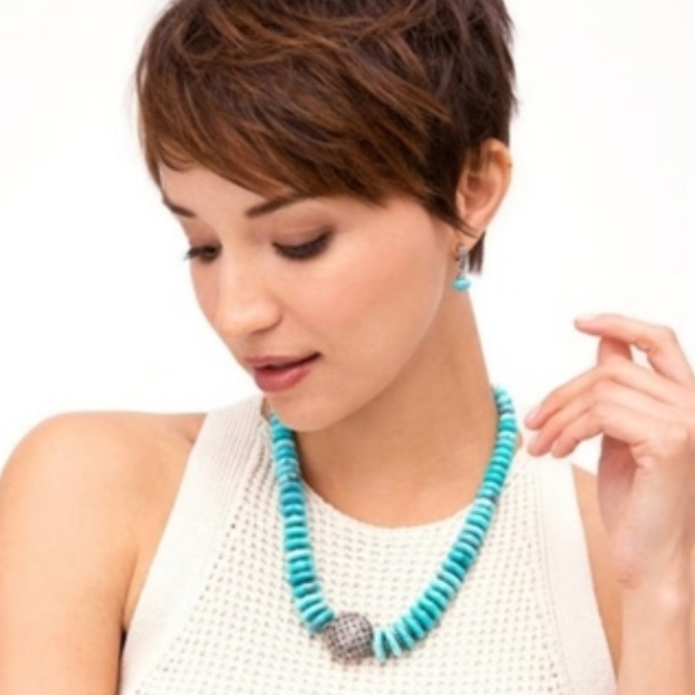 Brighton Turquoise Bead Statement Necklace
